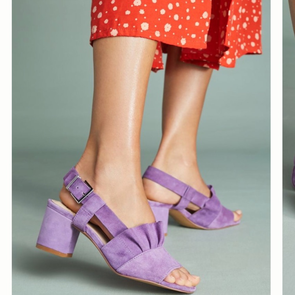 Anthropologie lavender heel. Size 39. Brand new!